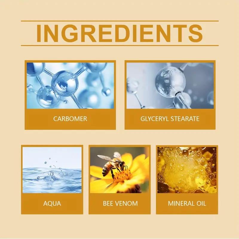 Crème Visage Anti-âge au Venin d'Abeille Anti-rides Lifting du Cou Raffermissante Hydratante Adoucissante Blanchissante pour la Peau