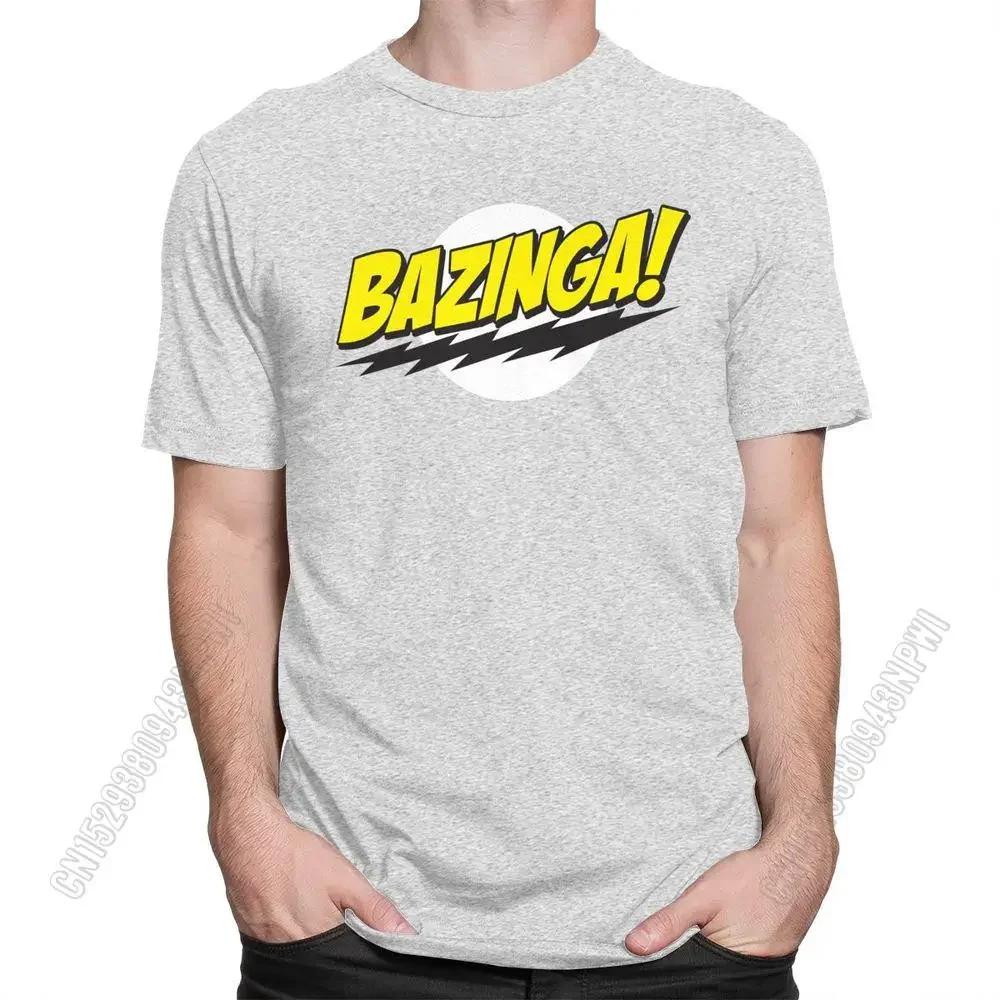 The Big Bang Theory Bazinga T Shirt Unisex Solid Cotton Sport Short Sleeve Commute Crewneck Tops Unisex Unisex Tops Big Size Tshirts