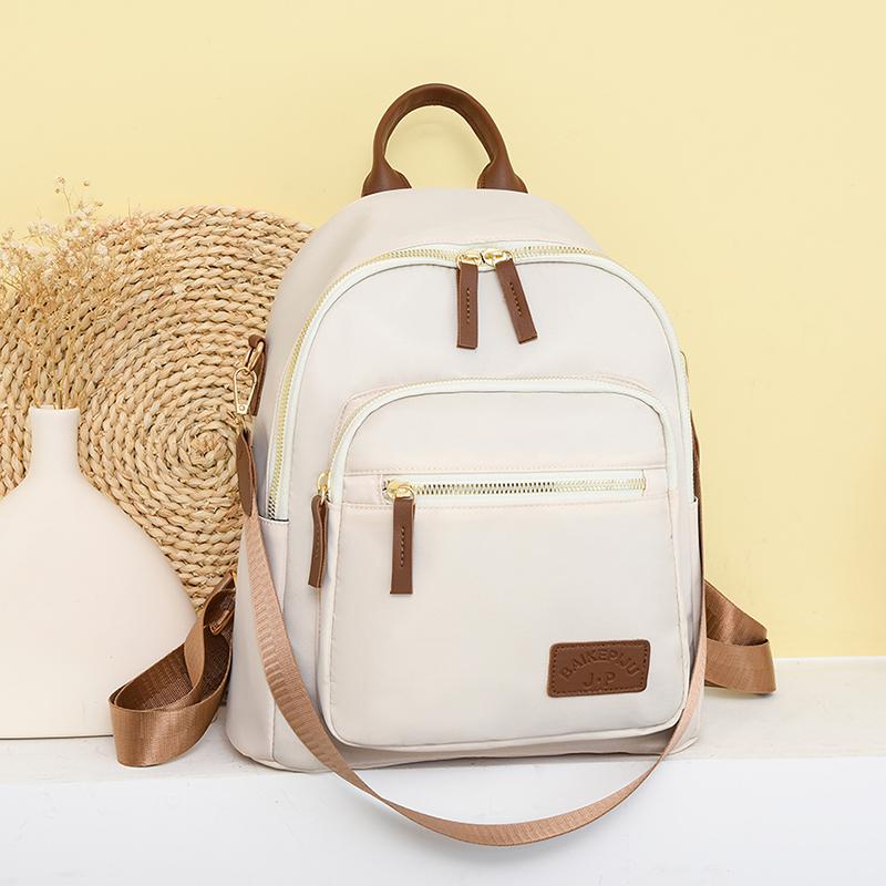 Weiblicher Reiserucksack mit großer Kapazität, einfarbig, Schultasche