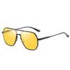 New Metal Polarized Double Beam Pochromic Sunglasses for Men Drive Night Vision Glasses Fashion Shade for Men Women