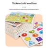 Wooden 3D Educational Grasping Board & Puzzle for Children: Animal & Fruit Theme Cognitive Toy