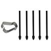 Lämplig för Samsung stylus refill S6s7+S21Ultra note10 note20 pennspets S penna spets Helt svart (5