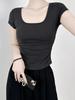 Cotton Short Sleeve T Shirt For Women With Pleated Design For Spring Summer Casual Wear