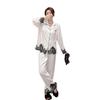 Factory goods 1011 autumn and winter new ice silk pajamas women's Douyin fashion cartoon Internet celebrity fashion loungewear suit