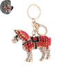 Rhinestone Hest Nøglering Glitrende Dyre Charme Nøglering Zinklegering Nøglering Vedhæng Håndtasker Pung Tilbehør