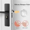 6 stücke Türgriff Stoßstangenpolster Selbstklebend Transparent Silikon Wandschutz Anti Stoß Waschbar Wiederverwendbare Runde Türstopper