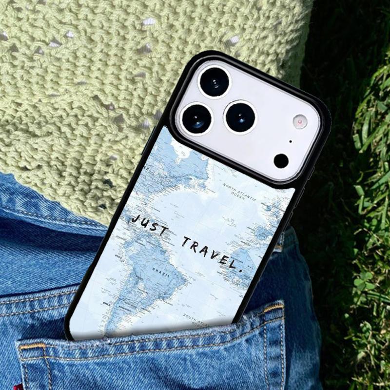 Travel inspiration soft Phone Case For iPhone 17 AIR 16 Pro Max 15 14 Pro 11 12 13 Shockproof Silicone Cover
