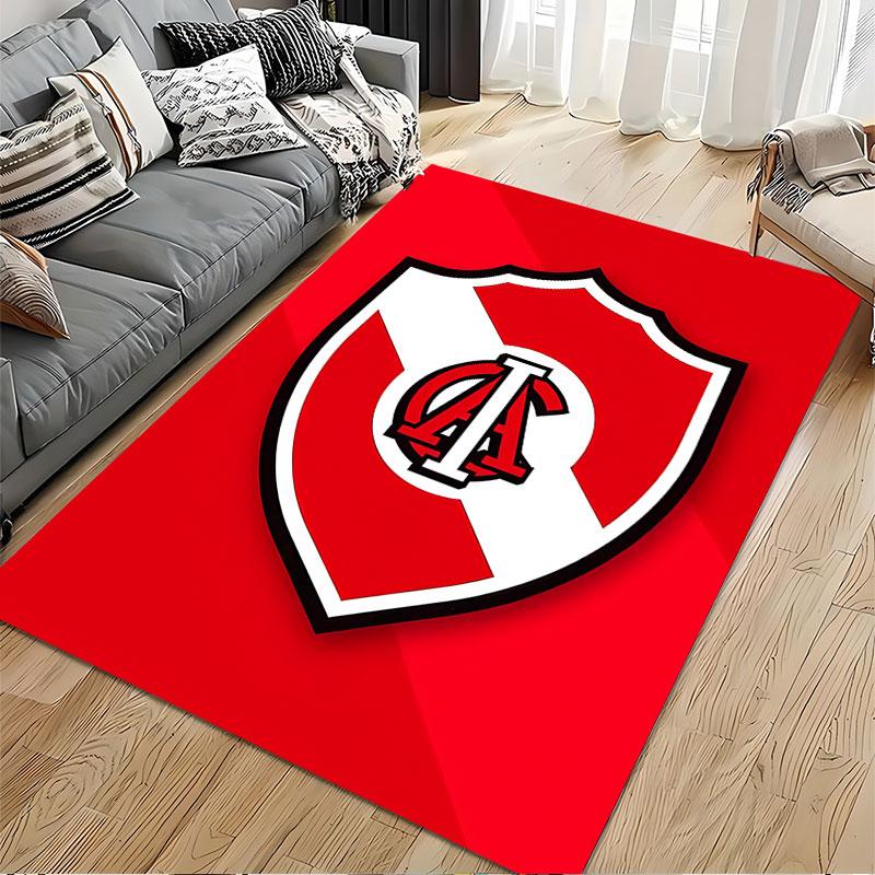Red Shield with White Stripe suitable as a non-slip mat for the living room or bedroom sofa