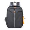 Men's Solid Color Multifunctional Backpack: Logo-Printable, Business & School Use