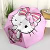 1pc Hello Kitty Automatic Folding Umbrella, Portable Collapsible Design, 8-Rib Iron Frame, , All-Season Casual Outdoor Accessory for Christmas Birthda