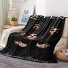 1PC Classic rock bands Print FlAannel Blanket, High quality Comfortable for All Seasons, Home Decor, Warmth and Comfort