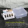 4pcs Nail Drill Bit Holder Stand Home Salon Dustproof Nail Drill Bit Display Organizer Storage Container Box