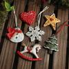 New Christmas Resin Pendant Horse Xmas Tree Decoration Christmas Socks Gift House DIY Kids Toys Gifts Xmas Ornaments