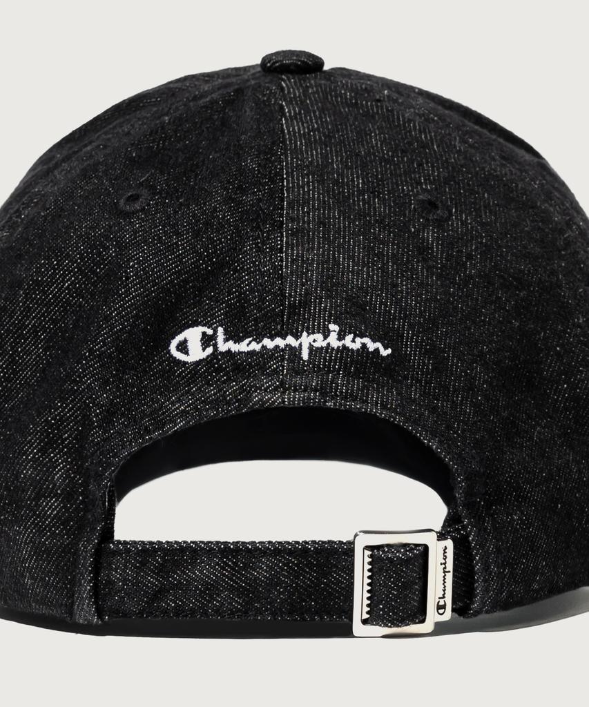 CHAMPION Arch Logo Ball Cap Denim Black