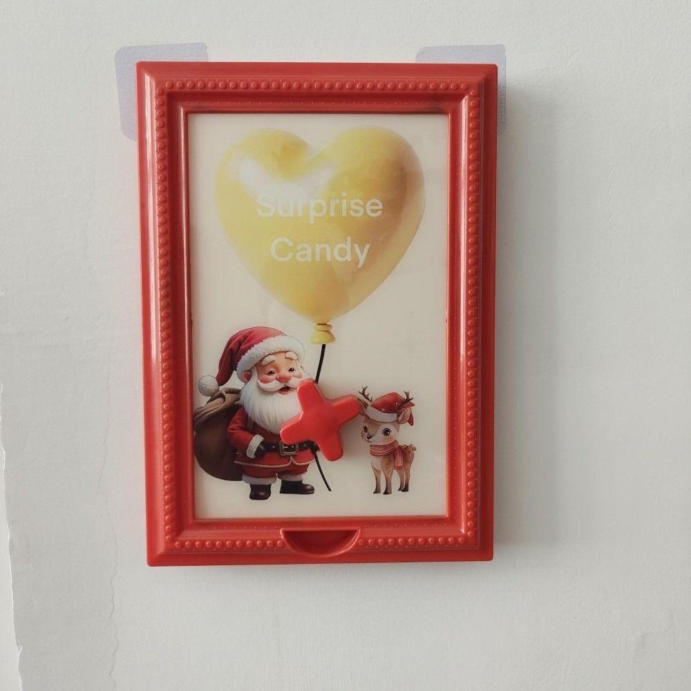 Christmas Decorations Creative Design Candy Box Dispenser Desktop Ornaments Plastic Handy Candy Frame Storage Decors
