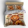 Lion with floral patterns. Bedding sets Duvet cover sets Duvet covers Pillowcases(1 * Duvet Cover 2 * Pillowcases without duvet insert)