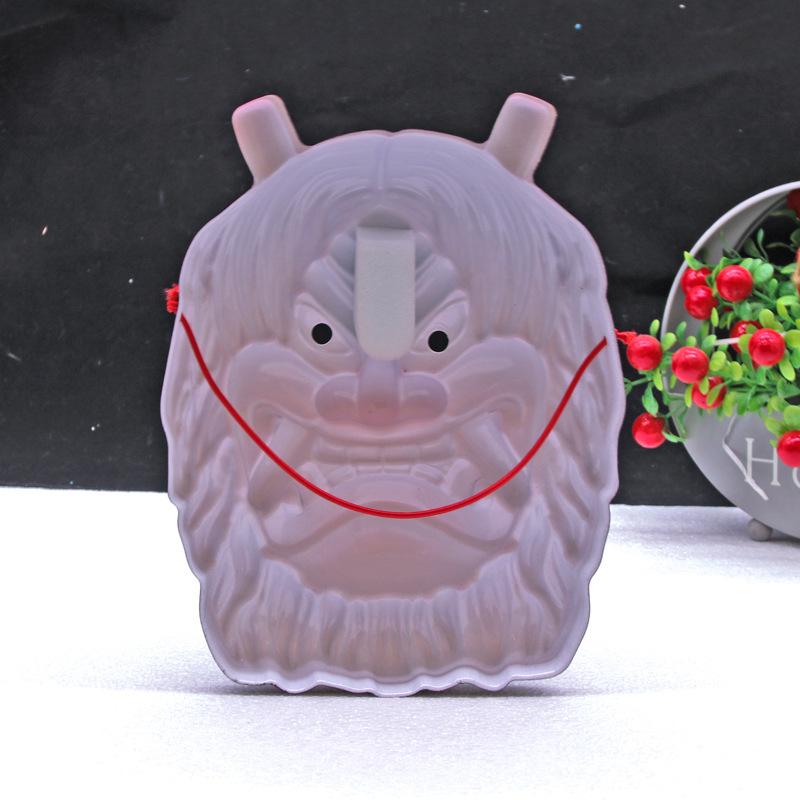Halloween Seal Red Prajna Mask Prajna Cos Japanese Can Mask Cow Devil Red Face Funny Horns