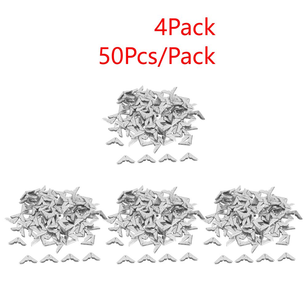 100-500Pcs Scrapbooking Albums Corner Protector Card File Menu Metal Book Corner for Scrapbooks Photo Albums Decorative Corners