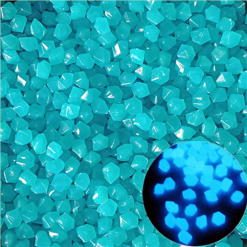 

0.5g Mini Diamond Resin Fluorescent Stones: Glow-in-the-Dark for Micro Landscapes & Fish Tanks, Kids Archaeological Toy синий