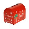 Christmas Letterbox Letters To Santa Metal Mailbox Christmas Decorative Red Mailbox for Home Indoor Outdoor Front Door Decoration Holiday Party