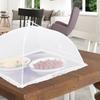 Dining table cover, food cover, dust and insect repellent, kitchen parasol, 42x42cm (white)