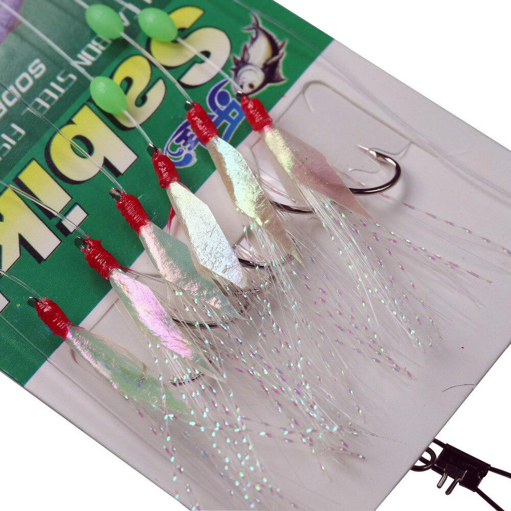 Buy 10 Packs (60pcs) 1020 Fishing Sabiki Rigs Saltwater Fishing