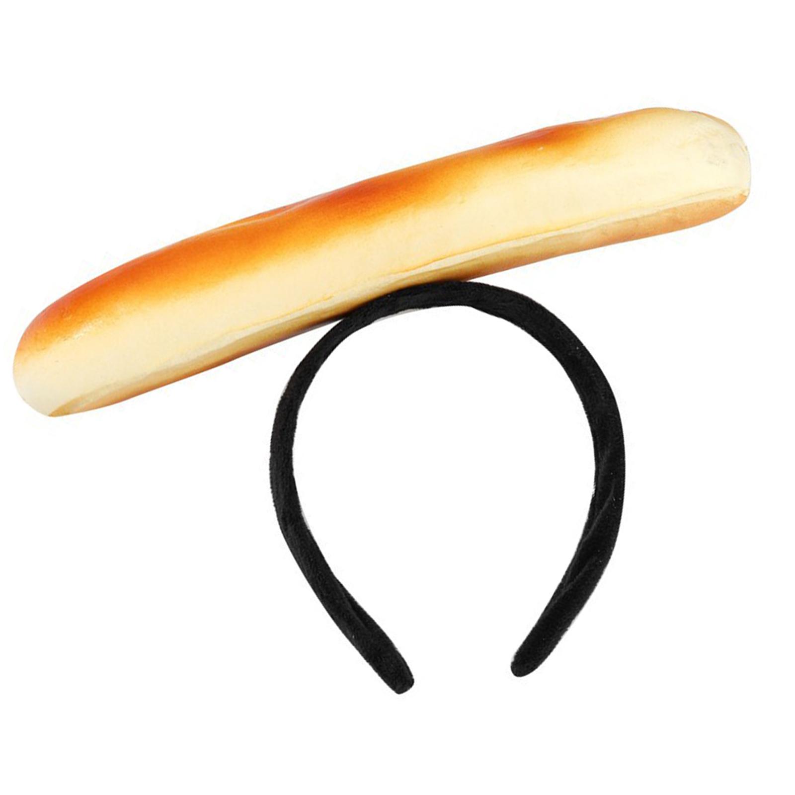 

Новинка, повязка на голову в виде бургера и сэндвича, креативная форма еды, обруч для волос, регулируемый аксессуар для волос для вечеринок C