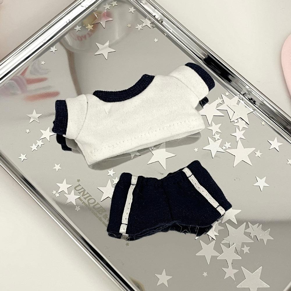 Colorful Hoodie 10cm Cotton Doll's Clothes Sport Set Plush Doll Clothes  20cm Cotton Doll