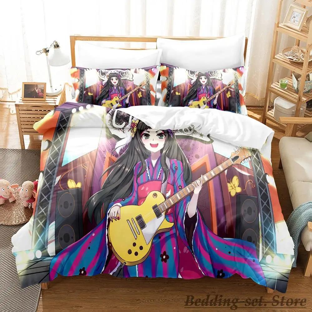 New Show By Rock! Bedding Set Single Twin Full Queen King Size Bed Set Adult Kid Bedroom Duvetcover Sets Anime Parure De Lit Bed