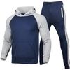 Men's Plus Velvet Sweat-Absorbent Sports Sweatshirt and Pants Set for Autumn/Winter