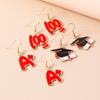 3pairs/set Creative Mortarboard Dangle Earrings for Women Girls Doctorial Hat Earrings Graduation Jewelry Gifts