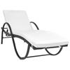 Day and Night - Day and Night Garden Lounger with Black Synthetic Rattan Cushion