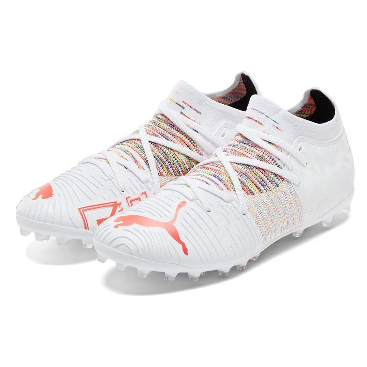 Puma 3.1 Comfortable Versatile MG (Rubber Short Studs) Artificial Turf Soccer Shoes Men Soccer Shoes White 106386-03