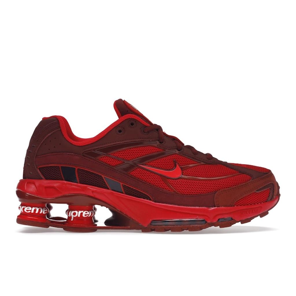 Supreme x Nike Shox Ride 2 Speed Red Unisex Sneakers Siren-Red Barn DN1615-600