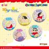 Crayon Shin-chan Double Flash Embroidered Button Badges Blind Box Anime Collectibles
