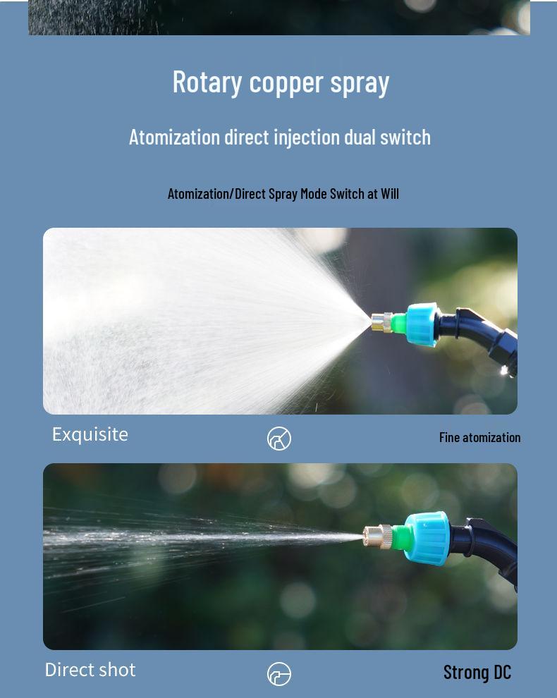 Wiederaufladbares elektrisches Teleskop-Sprühgerät für Pestizide, Blumen und Desinfektion – Neues Modell