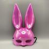 Glossy Electroplated Bunny Mask for Christmas and Halloween Parties