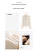 2025 Autumn/Winter Women's High Neck Cashmere Cardigan with Double-Head Zipper and Faux Pocket Detailing
