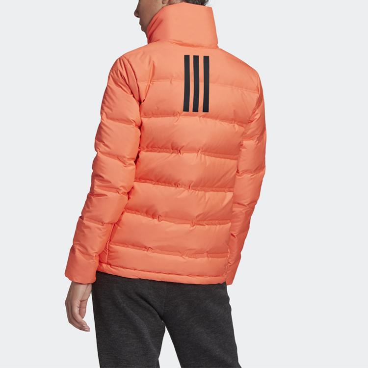 Adidas Helionic 3S High Collar Windproof Warm Down Jacket Women Outerwear Deep-Coral-Pink FH6636