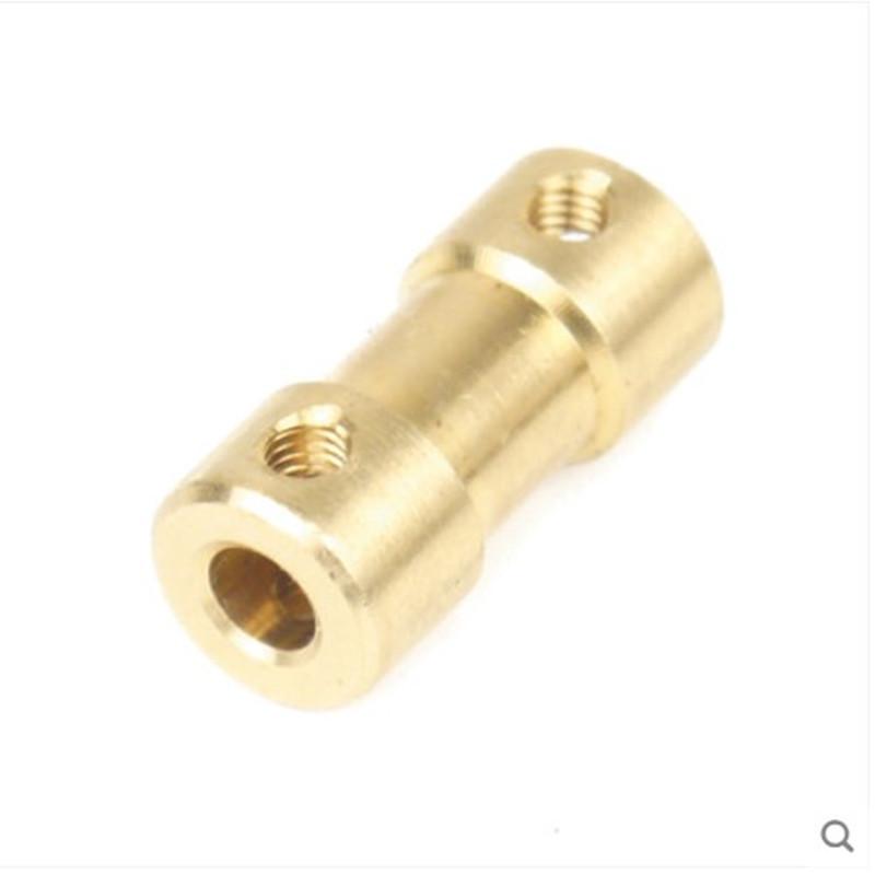 5pcs 2mm/2.3mm/3mm/3.17mm/4mm/5mm/6mm Brass Motor Shaft Coupling Coupler Motor Transmission Connector