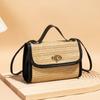 New Fashion Ladies Handbag Woven Straw Large Capacity Underarm Bag Tote Bag Comfortable Cross Body Messenger Bag