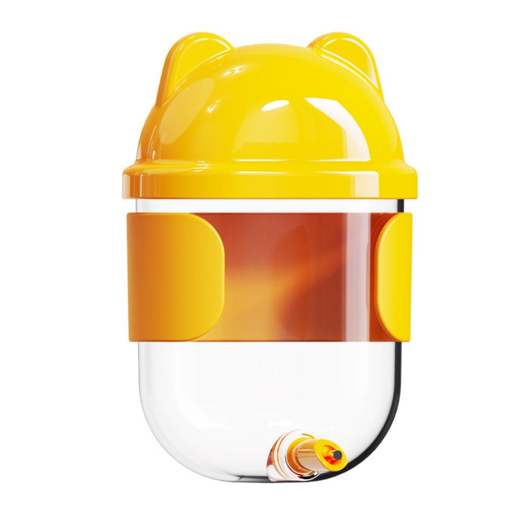 

Transparent Automatic Bird Water Dispenser Knob Lock Pet Bird Water Kettle Parrots жёлтый