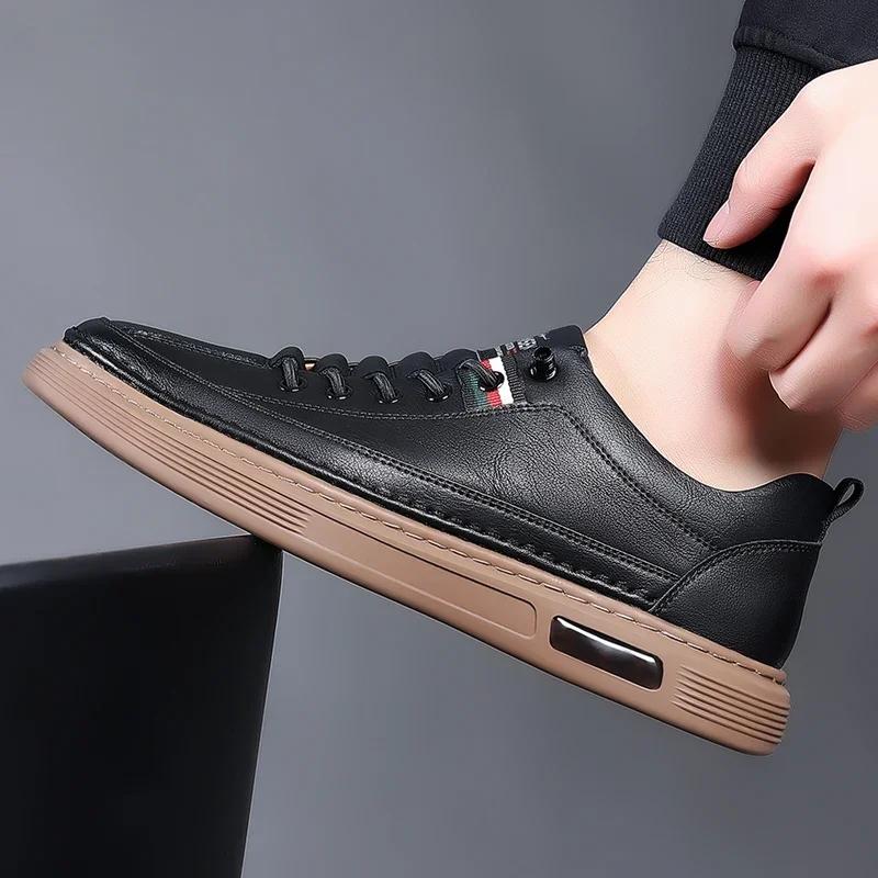 Men's Leather Shoes Luxury Designer Brand Loafers Casual Sports Sneakers Shoes for Men Comfortable Fashion Men Shoes
