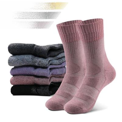 R-BAO Merino Wool Mid-Tube Hiking Socks - Thin, Breathable, Outdoor Sport Socks for Spring & Summer