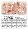 New OT-70/80 Copper Open-end Lug Terminal 3-100A Boxed Wire Crimp Fittings