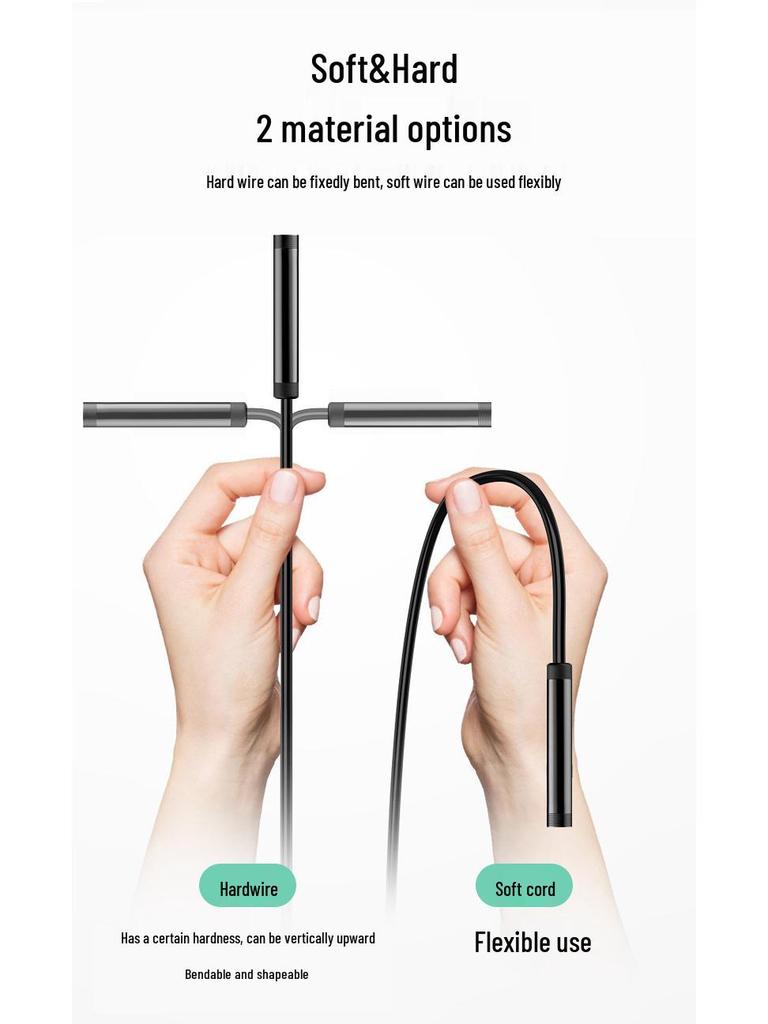 Apple & Android-Compatible Waterproof HD Endoscope Camera