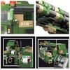 2023 Military Missile Vehicle World War II Chinese Army Long-Range Rocket Launch Armored Model Building Blocks Bricks Toys