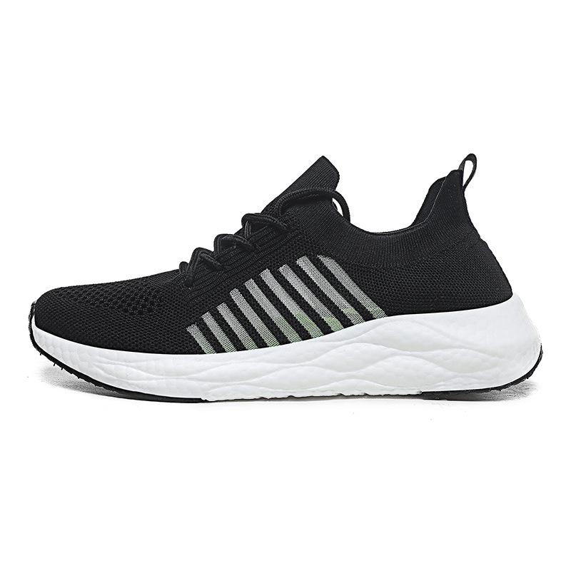 New lk flying weaving men's couple breathable sneakers hollowed out and light casual sports