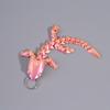 Adorable Multi Jointed Keyrings Creative 3D Printed Gecko Figurine Keychain Unique Backpack Decoration Accessories Gifts