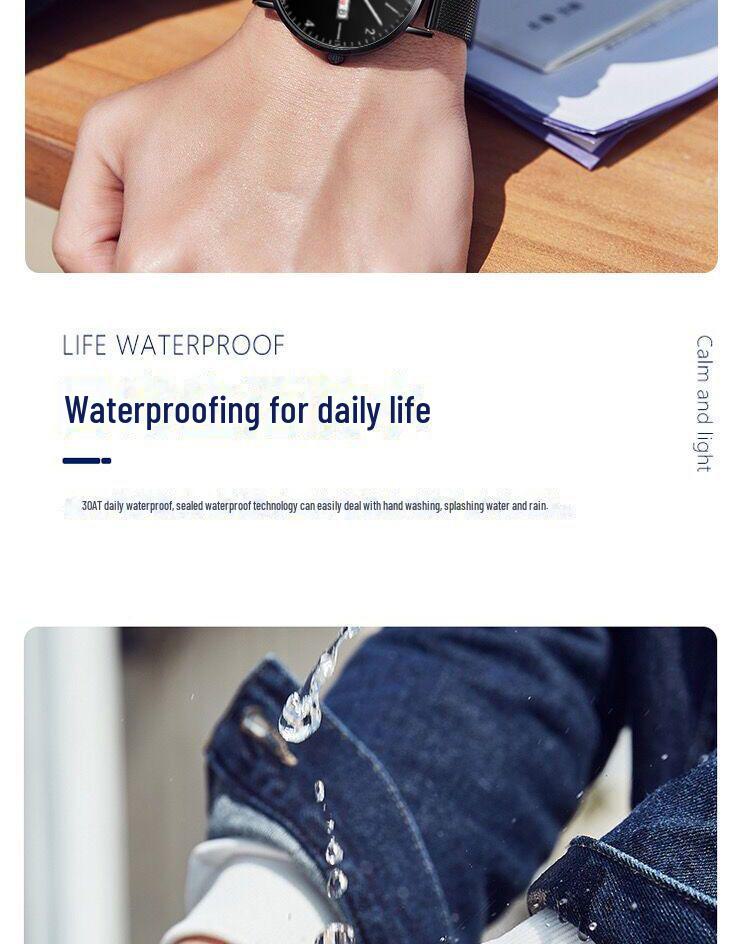 2024 Świecący Cichy Zegarek dla Uczniów Gimnazjum - Wszechstronny Styl Męski Wysokiej Wartości